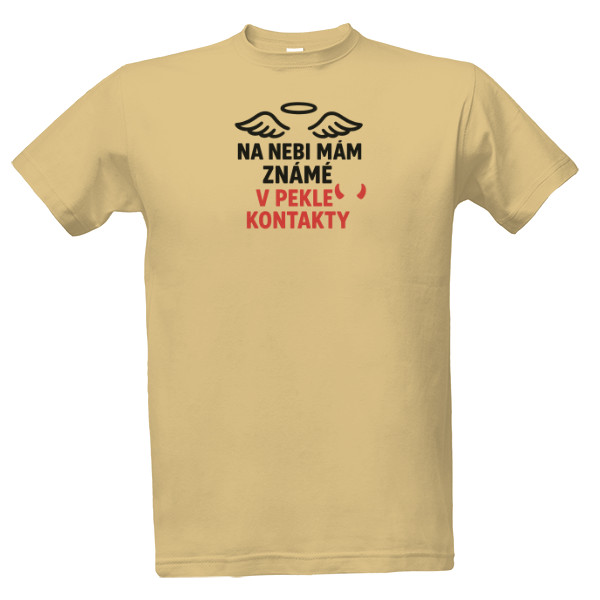Tričko s potiskem nebe-peklo
