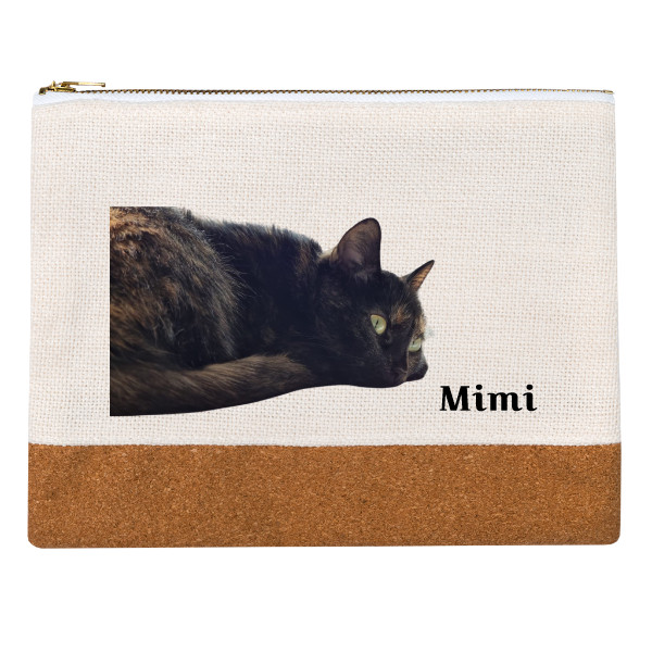 Penál lněný s potiskem Penál lněný